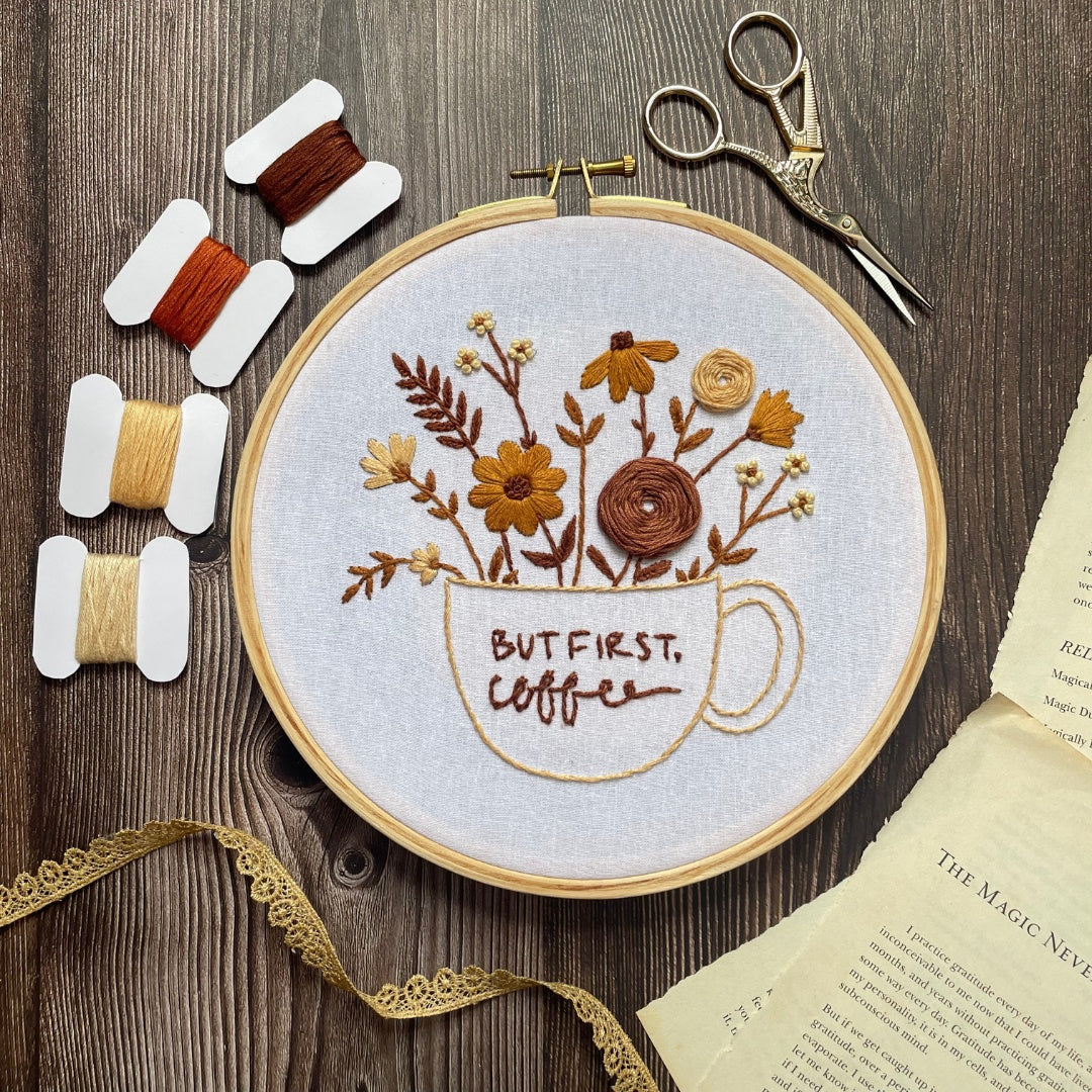 Coffee Lover Embroidery Design