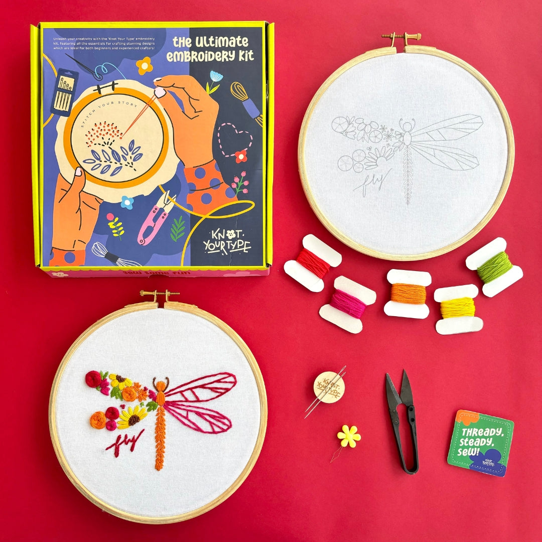 Dragonfly Embroidery Kit