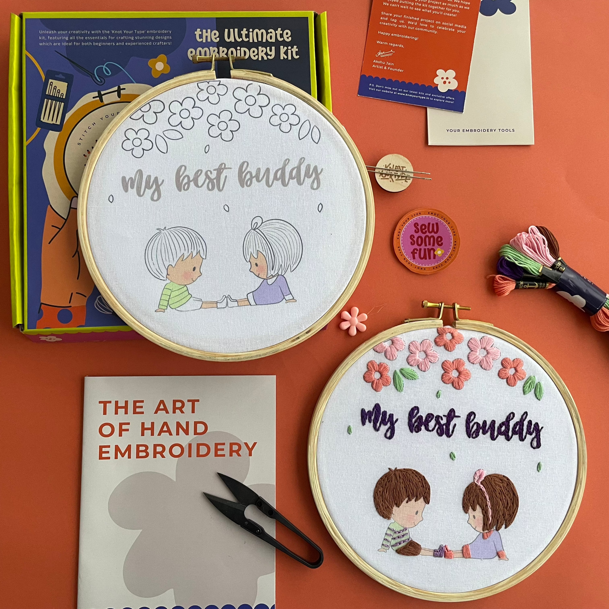 Best Buddies DIY Embroidery Kit