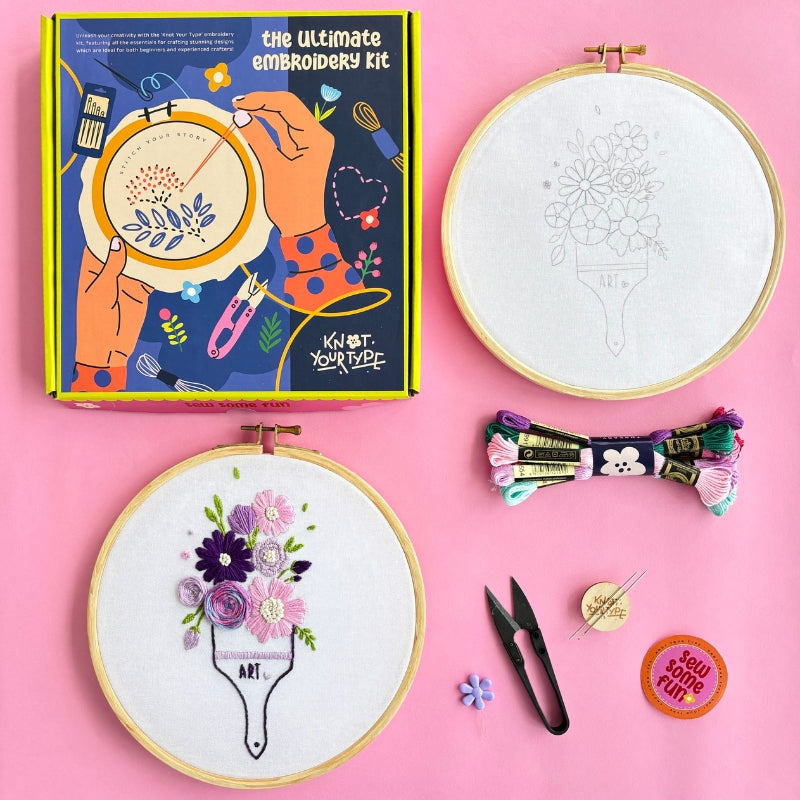 Art Brush Beginner Embroidery Kit